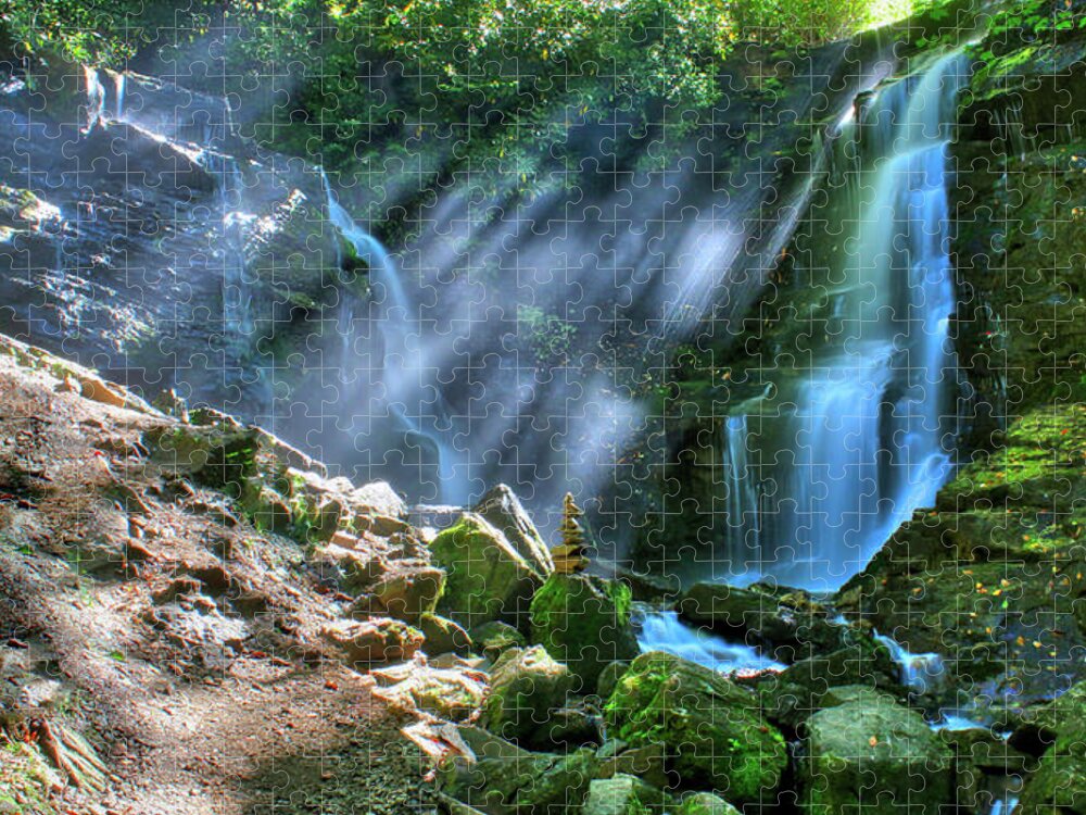 Nunweiler Jigsaw Puzzle featuring the photograph Soco Falls by Nunweiler Photography