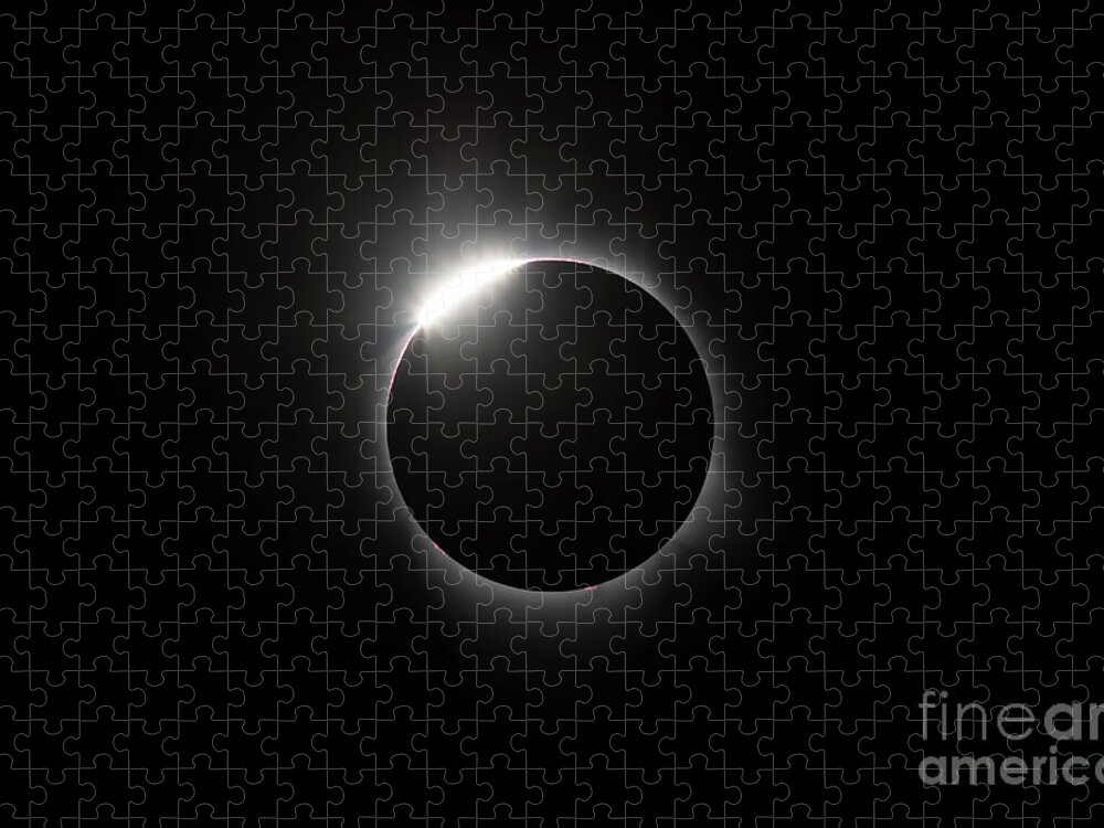 Eclipse Jigsaw Puzzle featuring the photograph Solar Diamond Ring by David Watkins