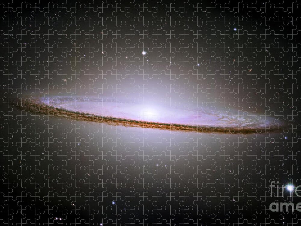 Sombrero Jigsaw Puzzle featuring the photograph Sombrero galaxy by Nicholas Burningham