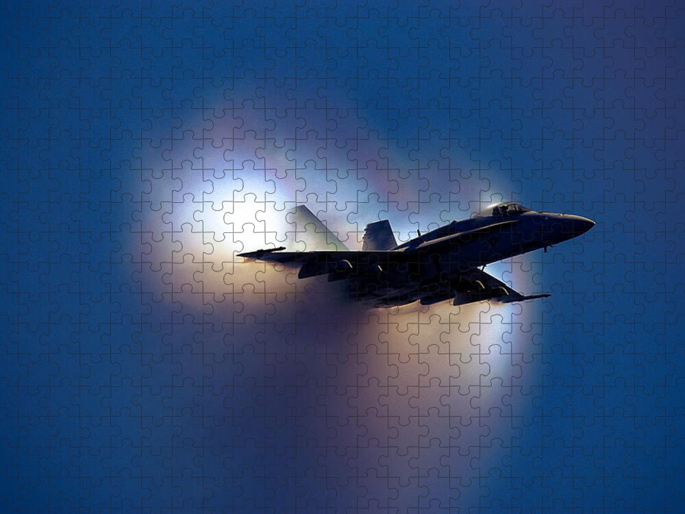 Planes Jigsaw Puzzle featuring the photograph Sonic Boom by Michael Damiani