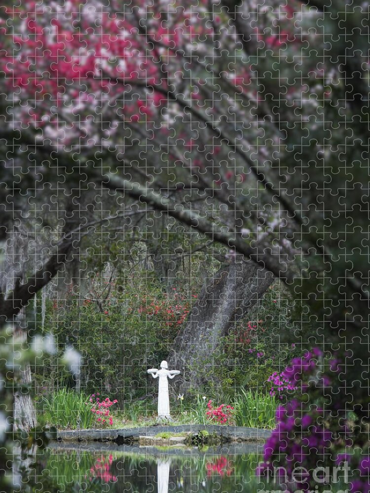 Garden Jigsaw Puzzle featuring the photograph South Carolina Plantation by Dennis Flaherty