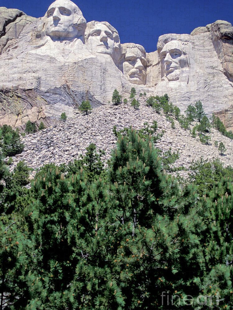Mount Rushmore Jigsaw Puzzle featuring the photograph South Dakota, Keystone Mount Rushmore by American School