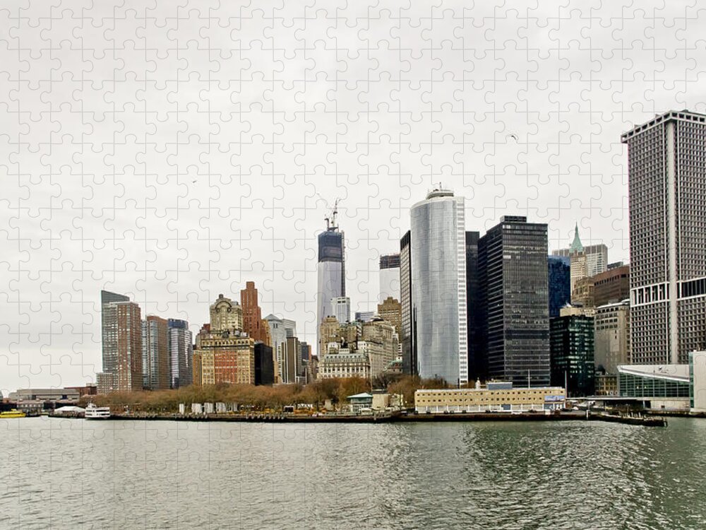 New York Jigsaw Puzzle featuring the photograph South Manhattan. by Elena Perelman