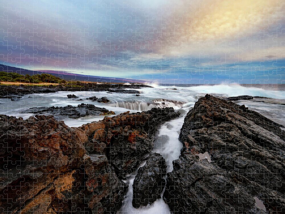 Hawaii Jigsaw Puzzle featuring the photograph South Swell by Christopher Johnson