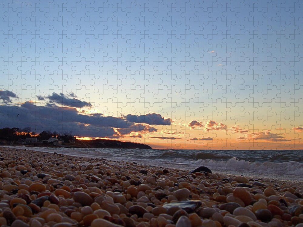 Seas Jigsaw Puzzle featuring the photograph Southold Beach by Newwwman
