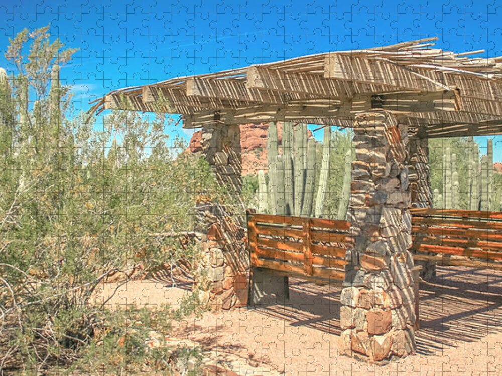 Picnic Jigsaw Puzzle featuring the photograph Southwest Picnic by Darrell Foster