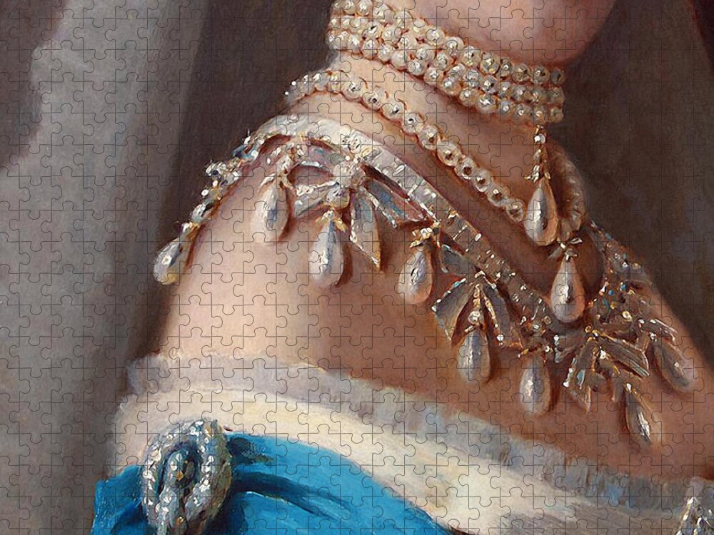 Historical Fashion Royal Jewels On Empress Of Russia Detail Puzzle For Sale By Tina Lavoie