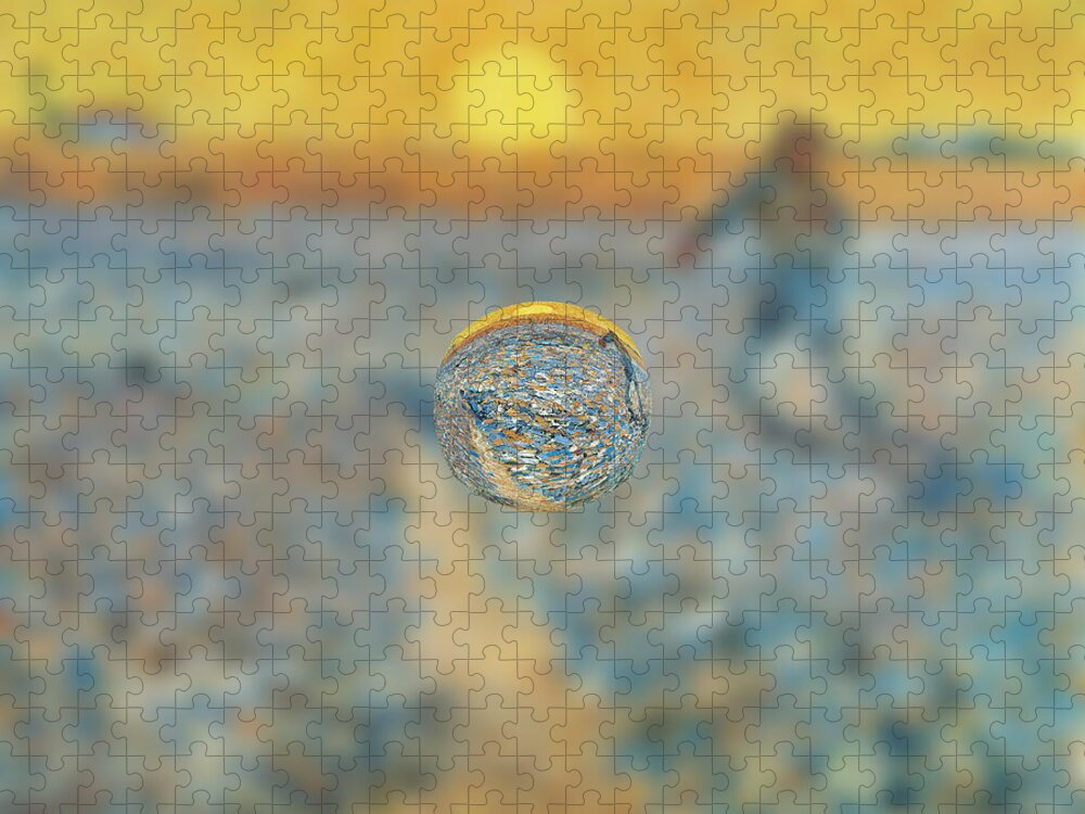 Post Modern Jigsaw Puzzle featuring the digital art Sphere 12 van Gogh by David Bridburg
