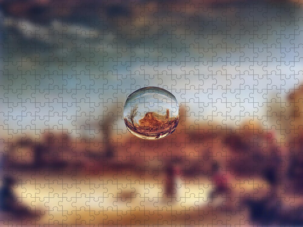 Post Modern Jigsaw Puzzle featuring the digital art Sphere 14 Rembrandt by David Bridburg