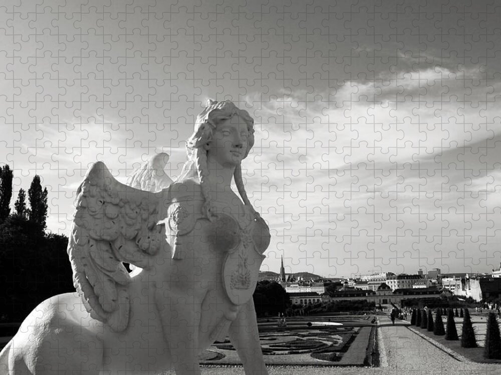 Angel Jigsaw Puzzle featuring the photograph Sphinx- by Linda Woods by Linda Woods