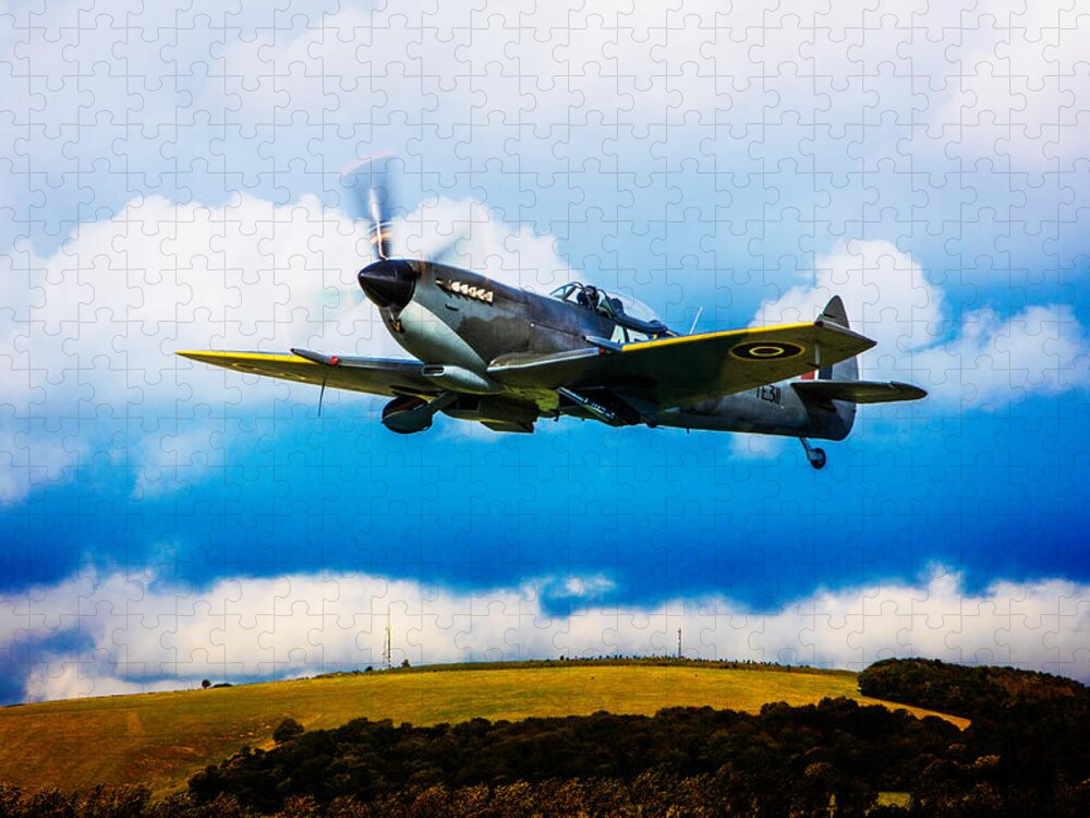 Spitfire Jigsaw Puzzle featuring the photograph Spitfire Mk XVI TE311 by Chris Lord