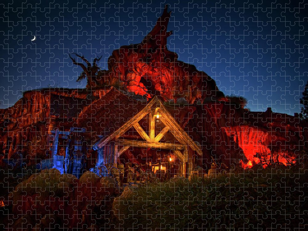 Magic Kingdom Jigsaw Puzzle featuring the photograph Splash Mountain by Mark Andrew Thomas