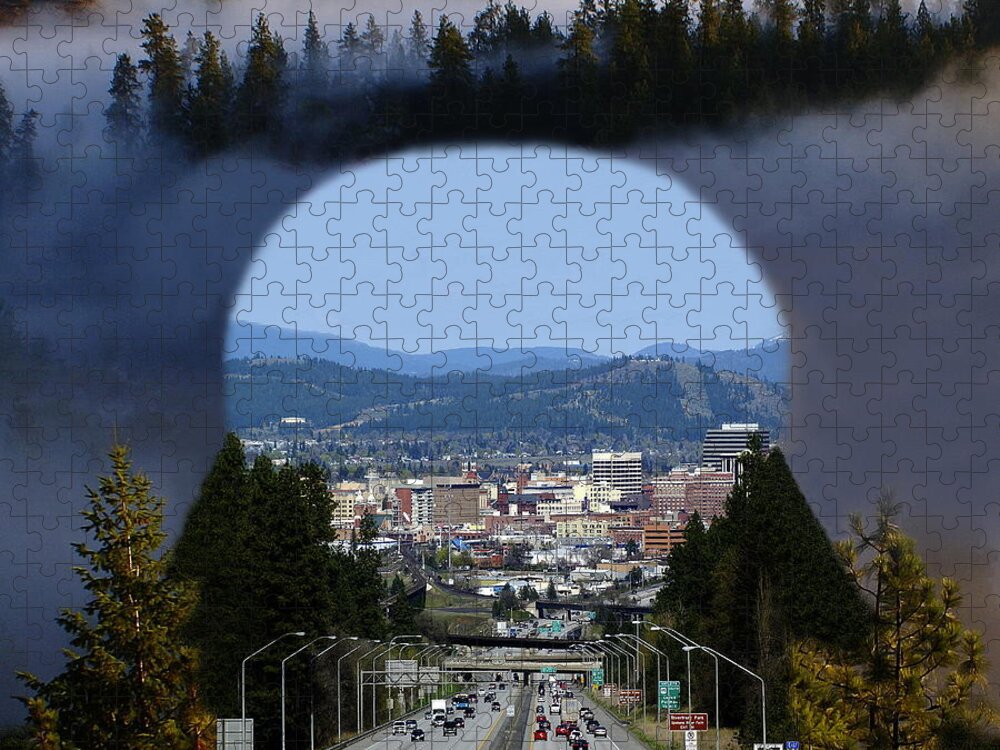 Spokane Jigsaw Puzzle featuring the photograph Spokane Near Perfect Nature by Ben Upham III