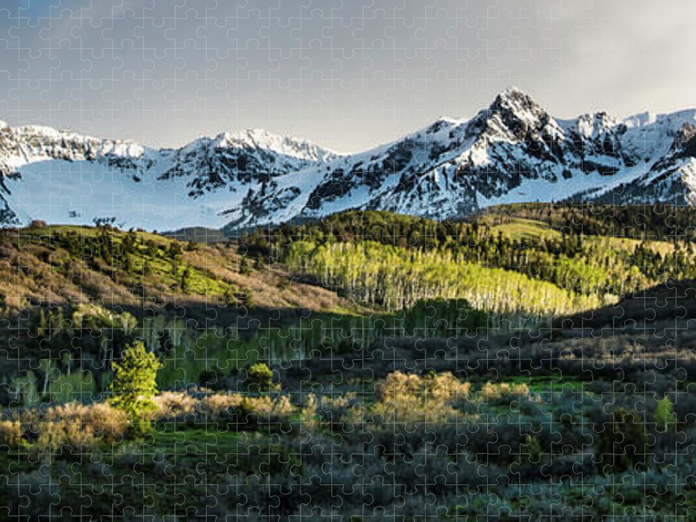 Mountains Jigsaw Puzzle featuring the photograph Spring at Dallas Divide by The Forests Edge Photography - Diane Sandoval