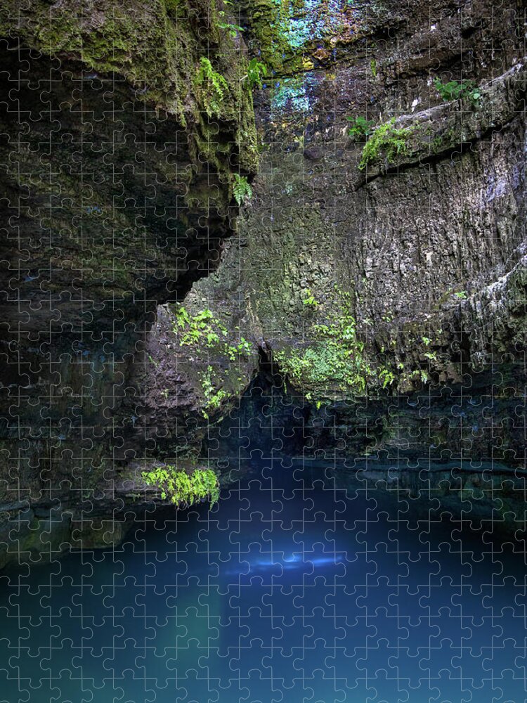 Roaring River Jigsaw Puzzle featuring the photograph Spring at Roaring River by Allin Sorenson