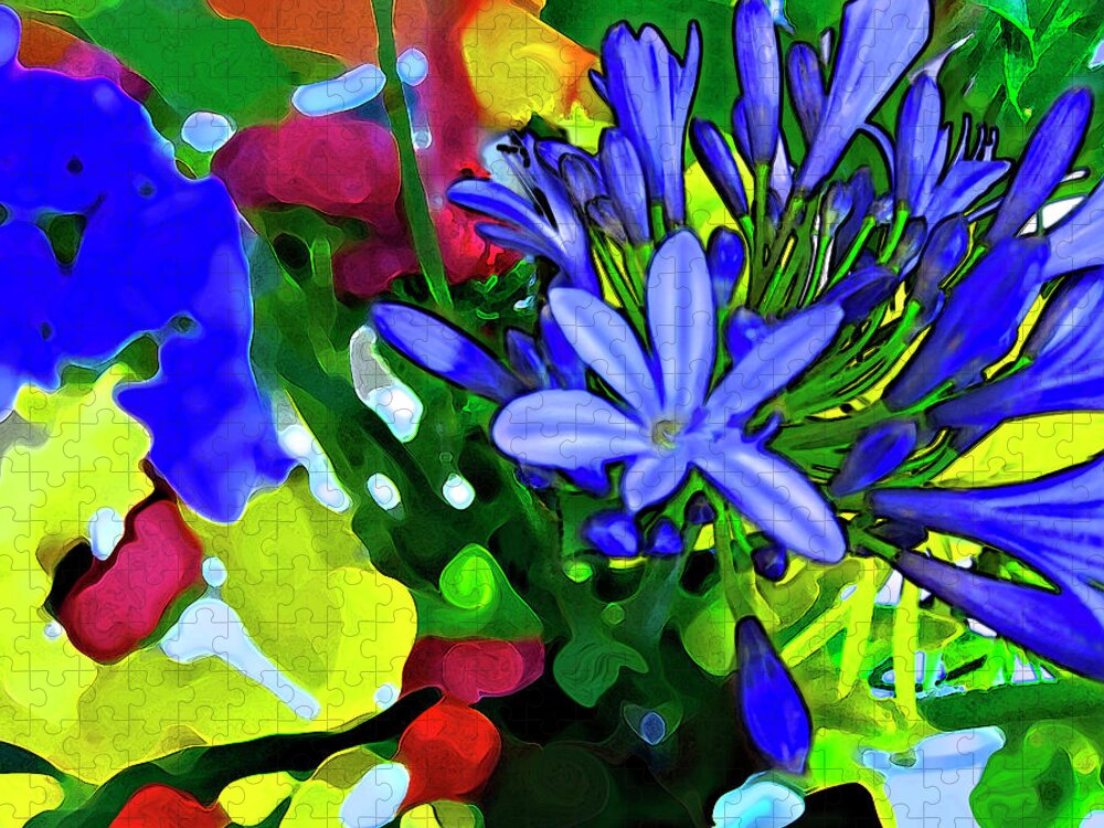 Floral Jigsaw Puzzle featuring the digital art Spring Bouquet by Gina Harrison
