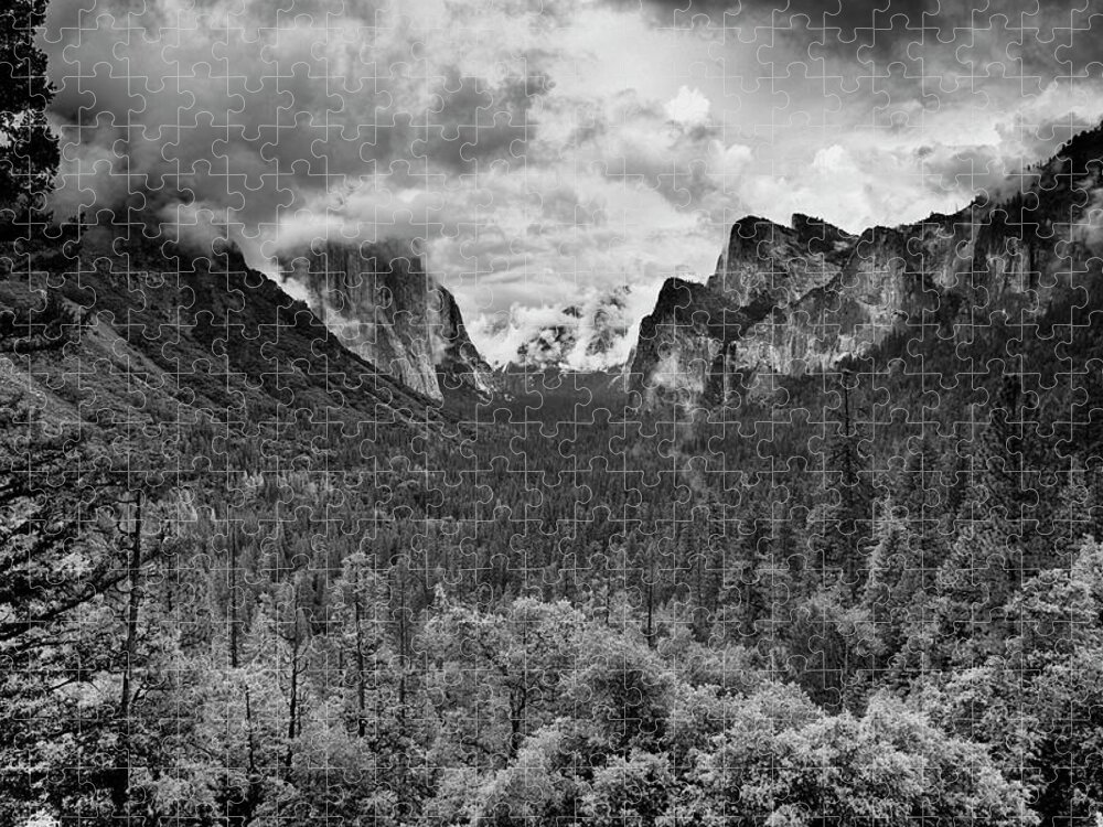 Yosemite Jigsaw Puzzle featuring the photograph Spring Storm by Harold Rau