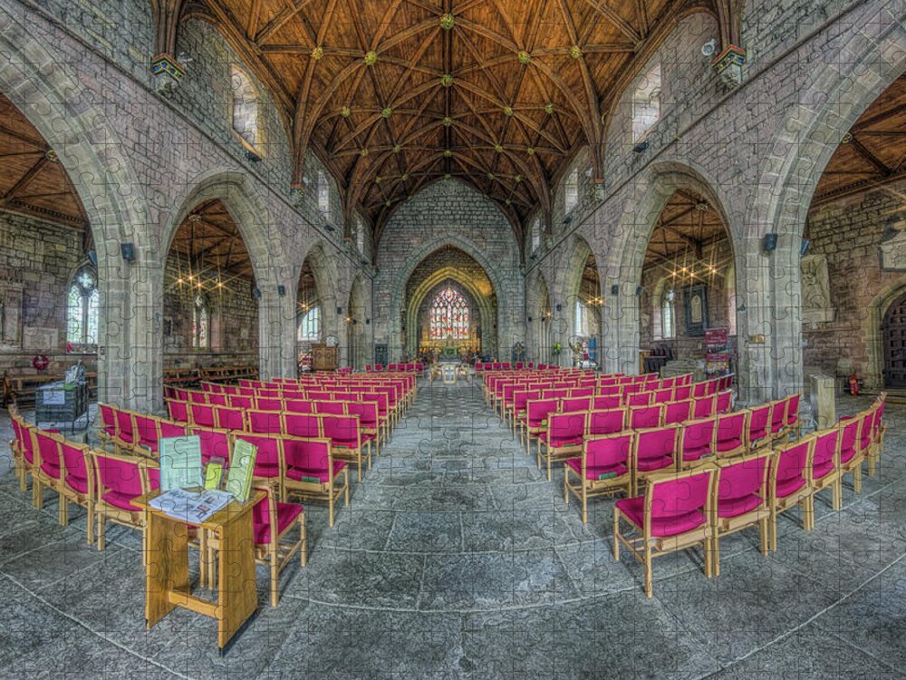 Cathedral Jigsaw Puzzle featuring the photograph St Asaph Cathedral by Ian Mitchell