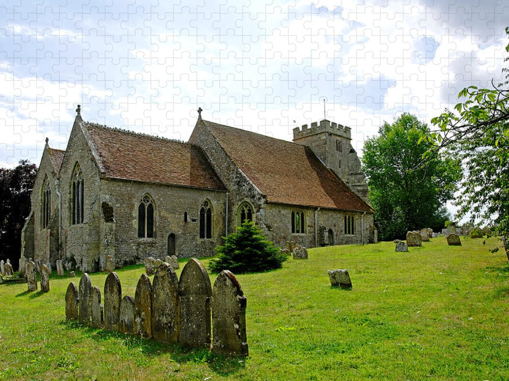 Europe Jigsaw Puzzle featuring the photograph St George's Church, Arreton by Rod Johnson