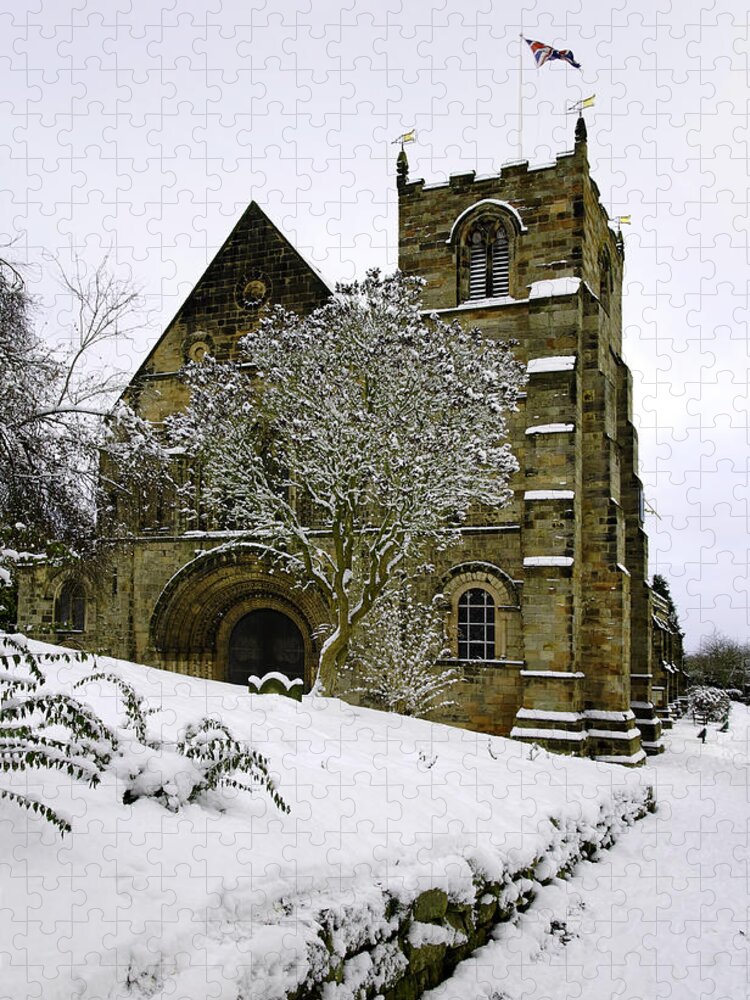Europe Jigsaw Puzzle featuring the photograph St Mary's Church, Tutbury by Rod Johnson