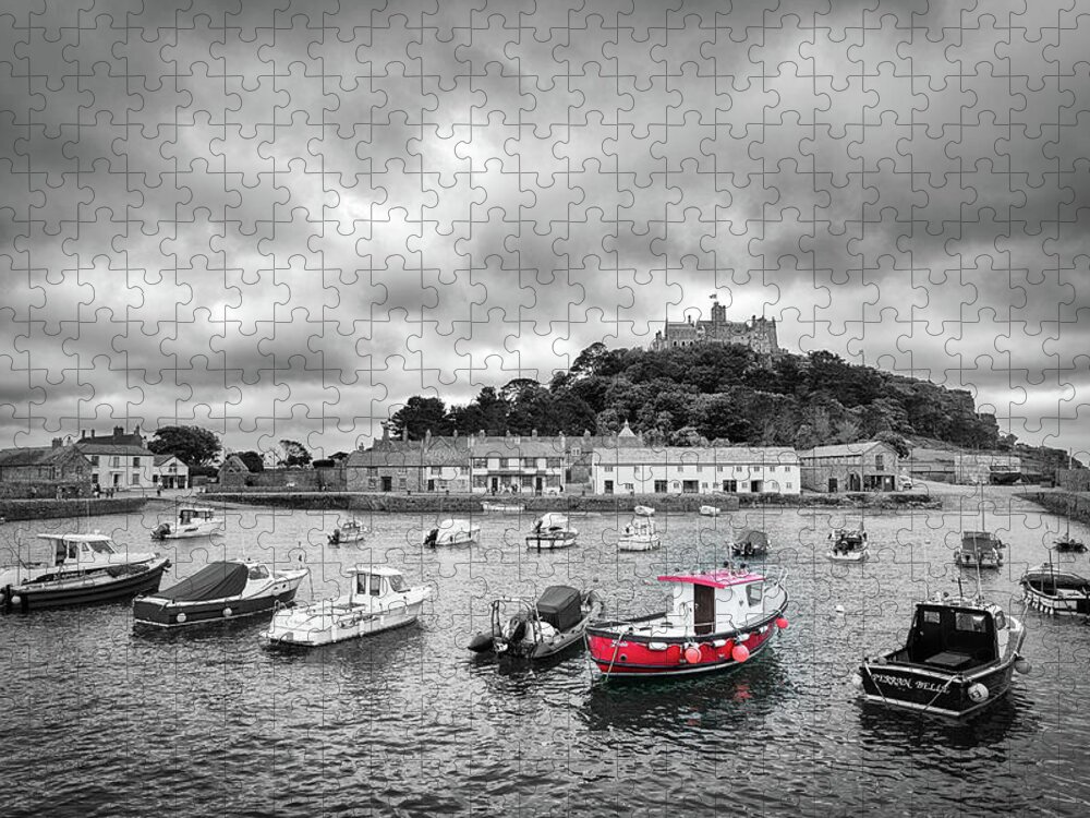 St Michaels Mount Jigsaw Puzzle featuring the photograph St Michael's Mount, Cornwall by Nigel R Bell