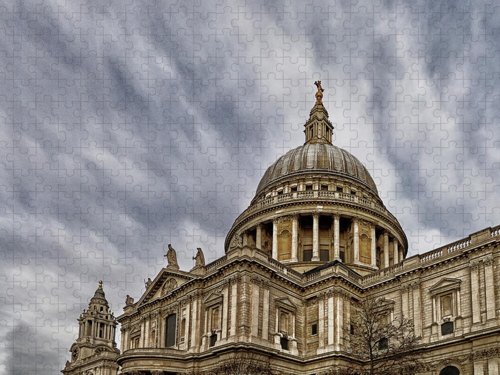 Religion Jigsaw Puzzle featuring the photograph St Pauls Cathedral by Shirley Mitchell