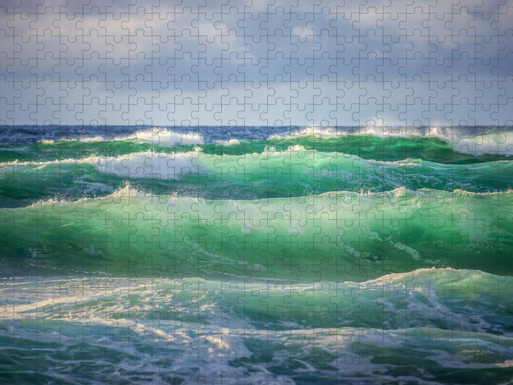 Seascape Jigsaw Puzzle featuring the photograph Stacked 0014 by Kristina Rinell