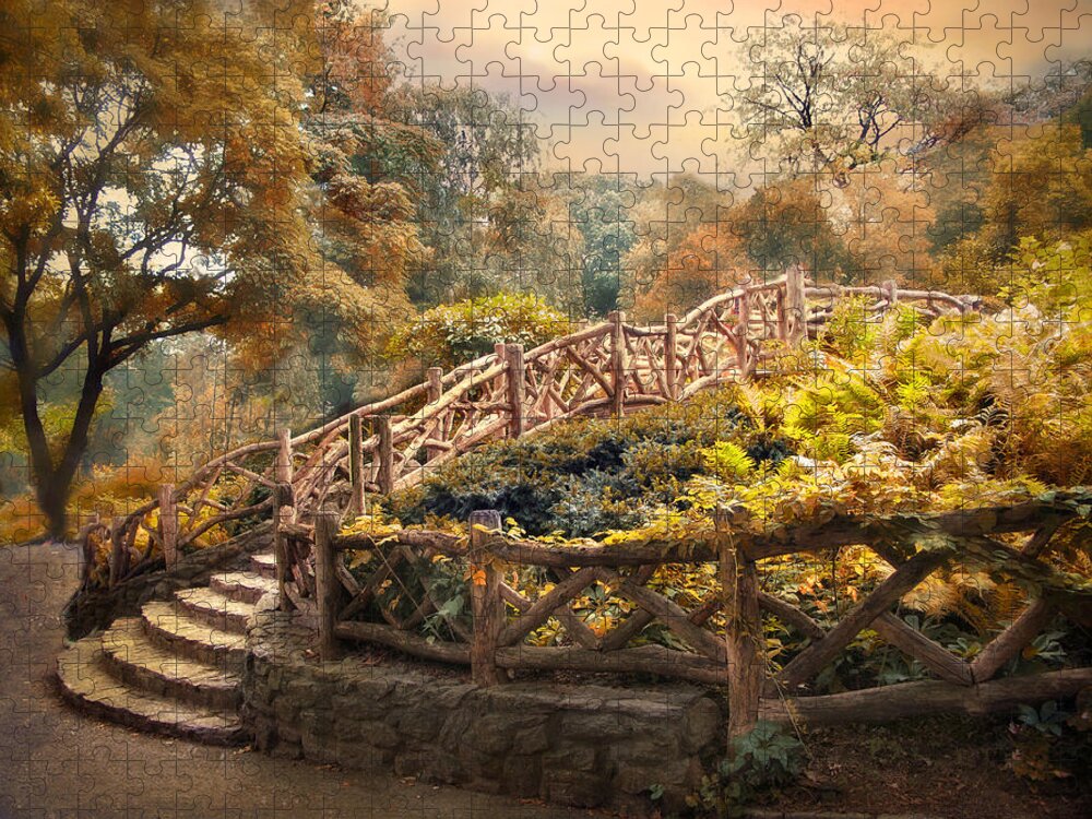 Autumn Jigsaw Puzzle featuring the photograph Stairway to Heaven by Jessica Jenney