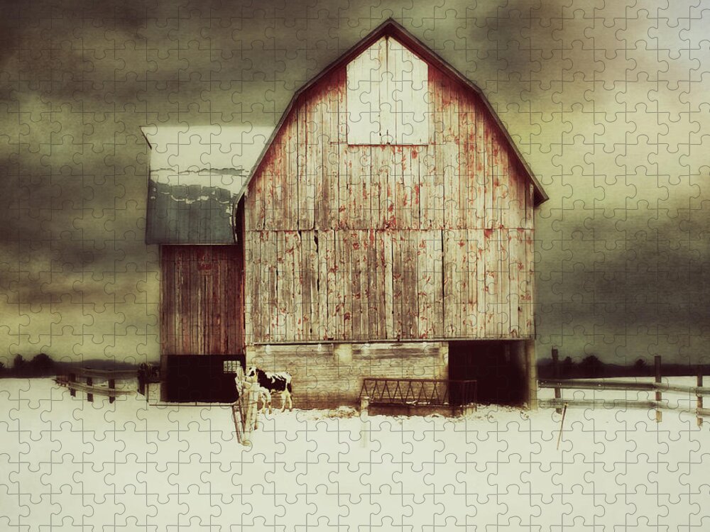 Barn Jigsaw Puzzle featuring the photograph Standing Tall by Julie Hamilton