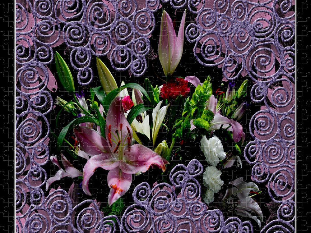 Adria Trail Jigsaw Puzzle featuring the photograph Stargazer Bouquet by Adria Trail