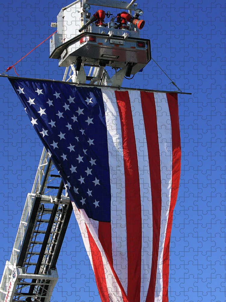 Americana Jigsaw Puzzle featuring the photograph Stars and Stripes by Karol Livote