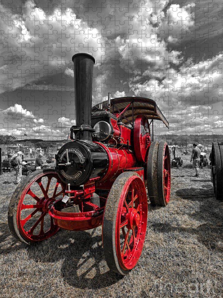 Steam Traction Engines Jigsaw Puzzle featuring the photograph Steam Traction Engine by Smart Aviation