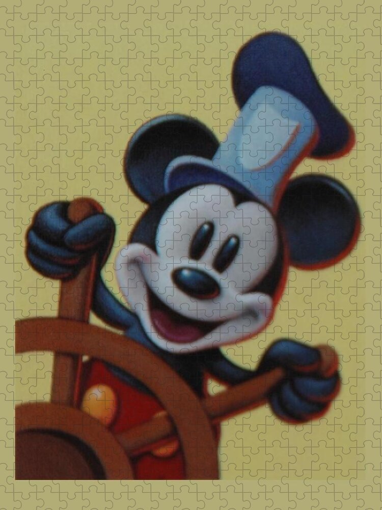 Micky Mouse Jigsaw Puzzle featuring the photograph Steamboat Willy by Rob Hans
