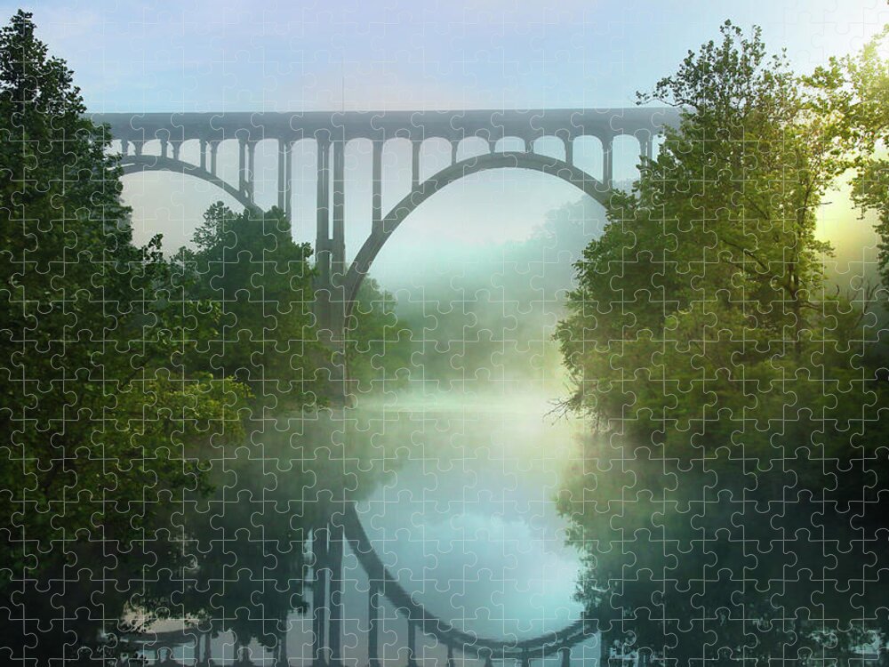 Bridge Jigsaw Puzzle featuring the photograph Still Standing by Rob Blair