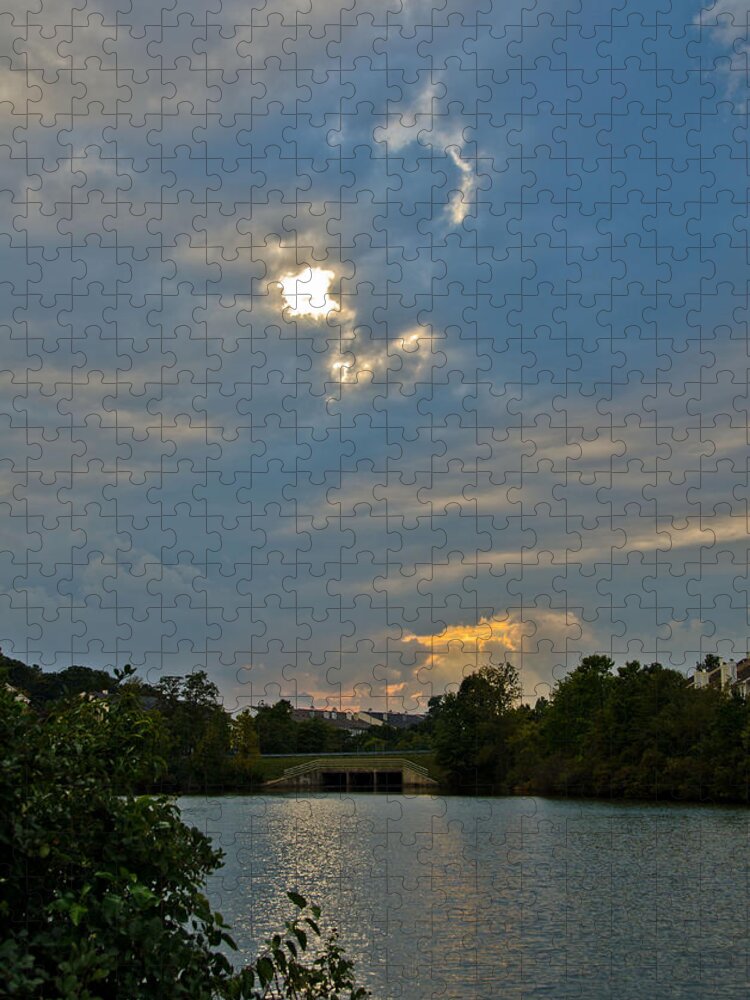 Herons Jigsaw Puzzle featuring the photograph Storm on the Horizon by Kathi Isserman