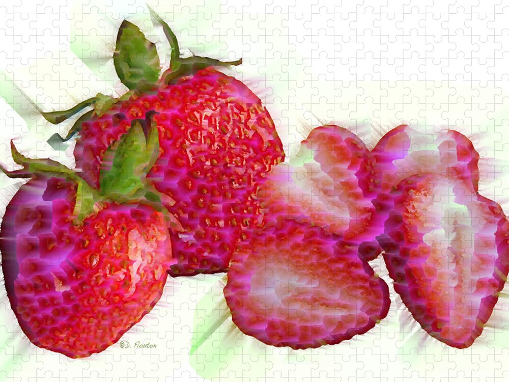 Ebsq Jigsaw Puzzle featuring the photograph Strawberries by Dee Flouton