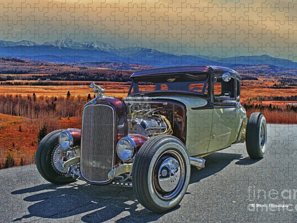 Cars Jigsaw Puzzle featuring the photograph Street Rod in Calgary by Randy Harris