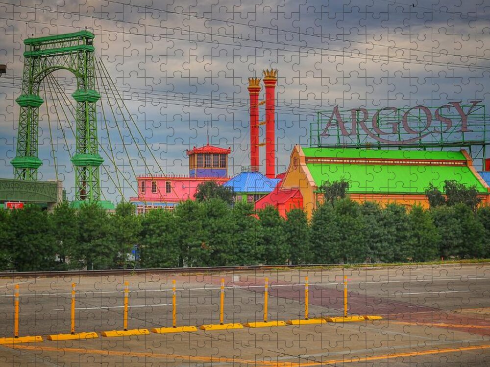 Argosy Casino Jigsaw Puzzle featuring the photograph Street View Argosy Casino by Buck Buchanan