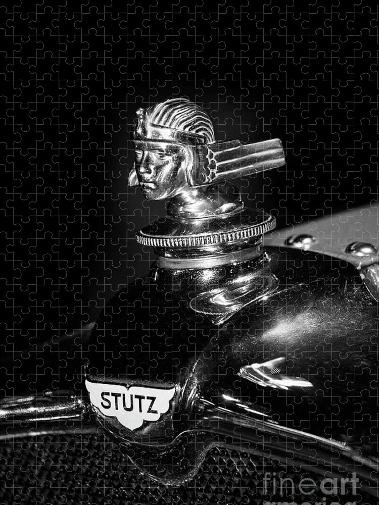 Stutz Jigsaw Puzzle featuring the photograph Stutz Monotone by Dennis Hedberg