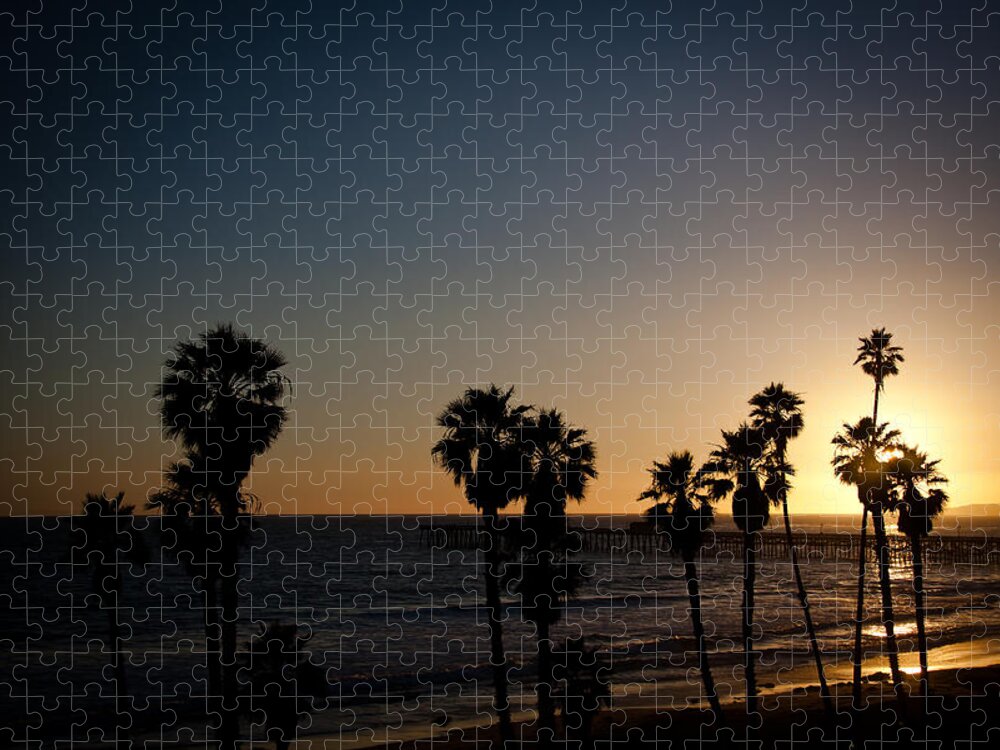 San Clemente Jigsaw Puzzle featuring the photograph Sun Going Down In California by Ralf Kaiser