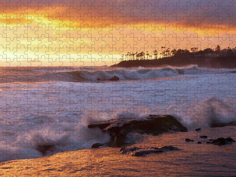 Laguna Beach Jigsaw Puzzle featuring the photograph Sun Kissed Coast by Cliff Wassmann