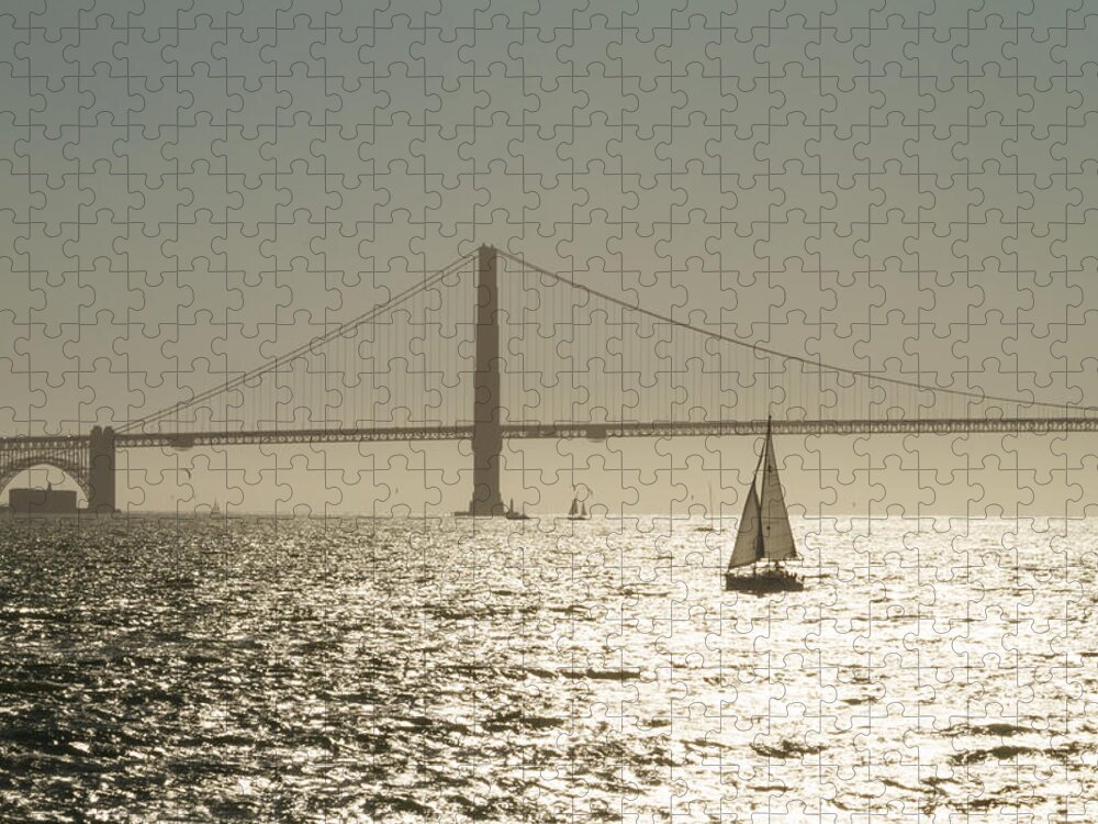 Sunday Sailling Jigsaw Puzzle featuring the photograph Sunday Sailing by Bonnie Follett