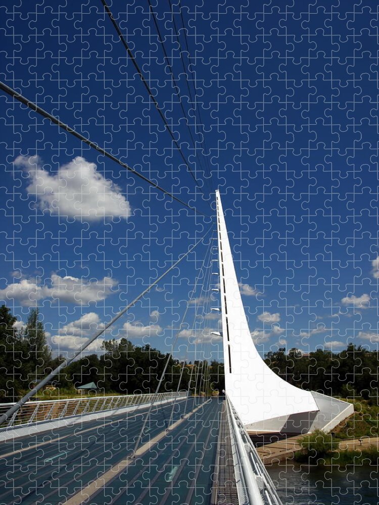 Landscape Jigsaw Puzzle featuring the photograph Sundial Bridge by Richard Thomas