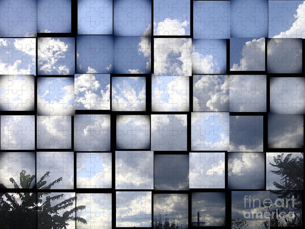 Trees Jigsaw Puzzle featuring the photograph Sunny Sky by Christina Verdgeline
