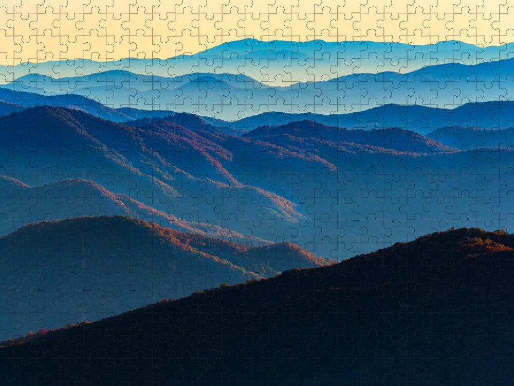 Great Smoky Mountains National Park Jigsaw Puzzle featuring the photograph Sunrise In The Smokies by Rick Berk