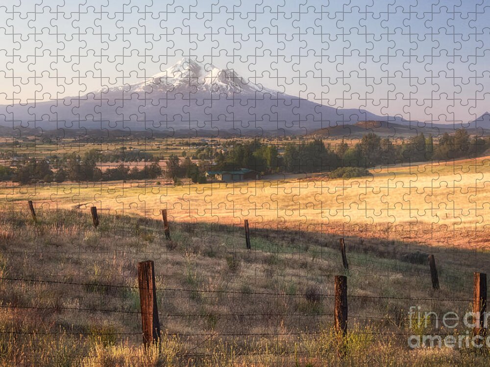 Mount Shasta Jigsaw Puzzle featuring the photograph Sunrise Mount Shasta by Anthony Michael Bonafede