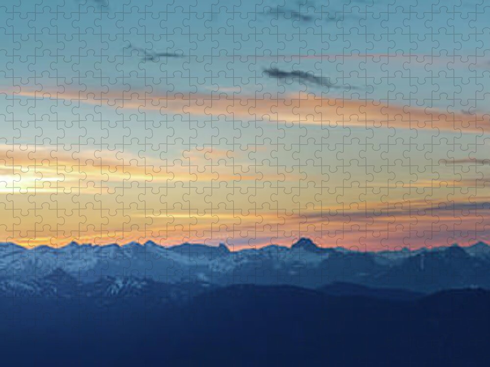 Canada Jigsaw Puzzle featuring the photograph View From Mount Seymour at Sunrise #1 by Rick Deacon