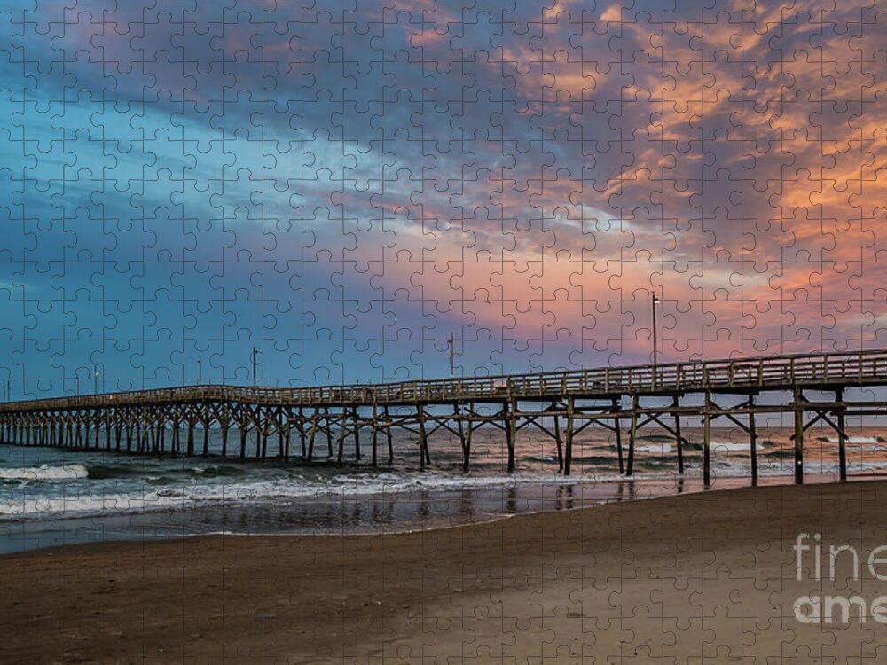 Sunset Jigsaw Puzzle featuring the photograph Sunset over the Atlantic by Scott and Dixie Wiley