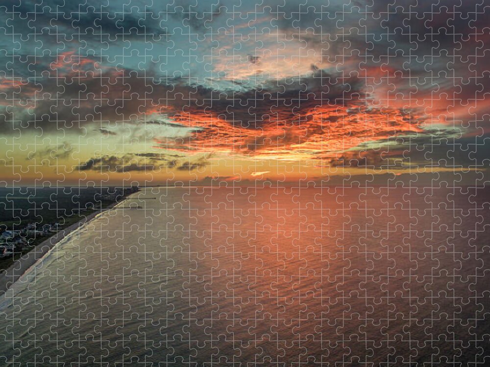 Sunrise Jigsaw Puzzle featuring the photograph Sunrise10 by Star City SkyCams