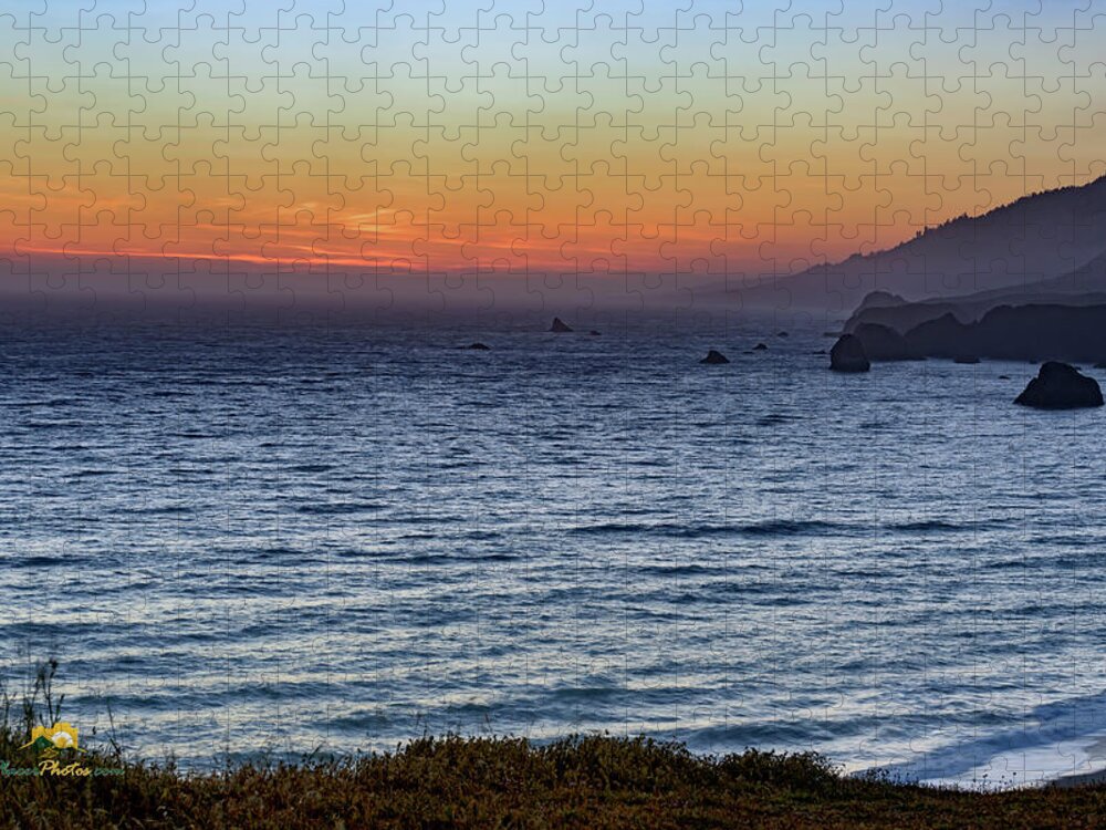 Goat Rock State Beach Jigsaw Puzzle featuring the photograph Sunset at Goat Rock by Jim Thompson